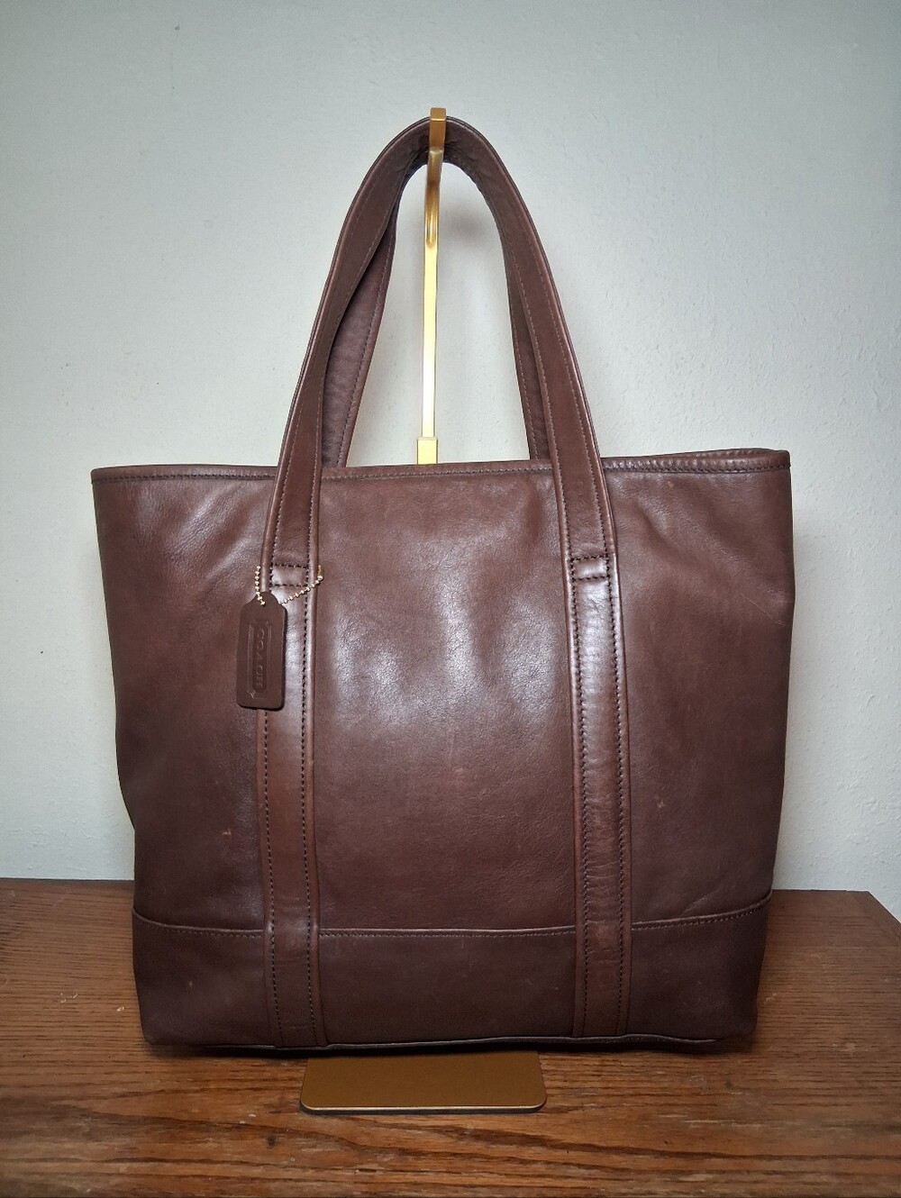 Vintage Coach Mahogany Leather Tote Bag From Coach Travel Collection